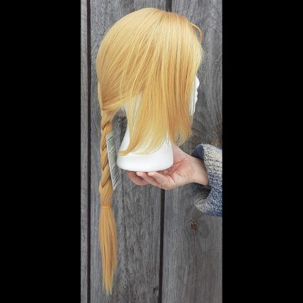 Abbreviated Alchemical cosplay wig side view