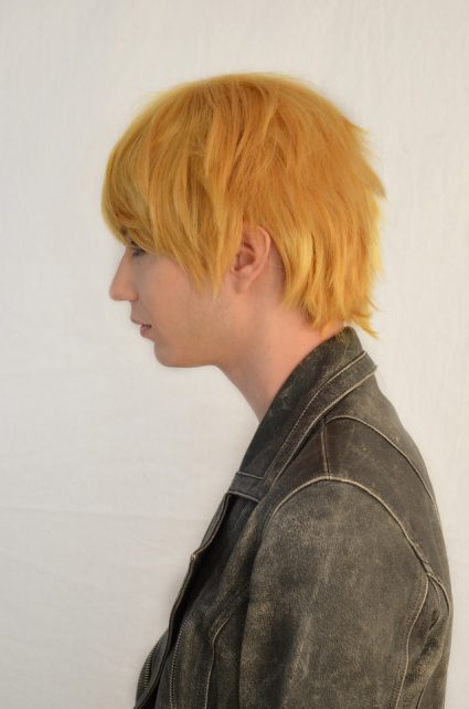 Naruto cosplay wig side view