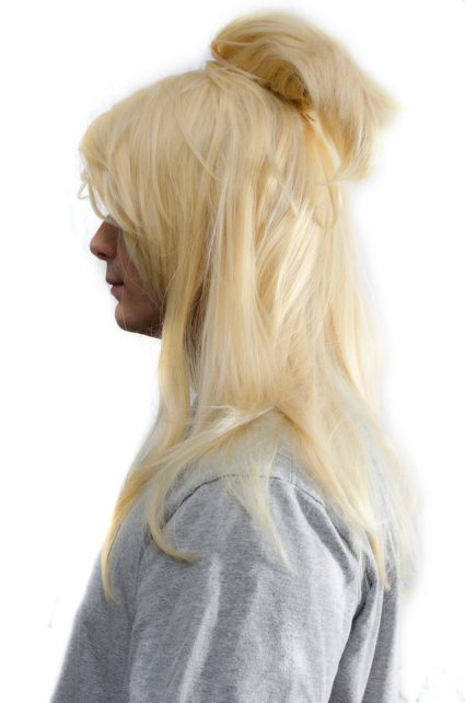 Deidara cosplay wig side view