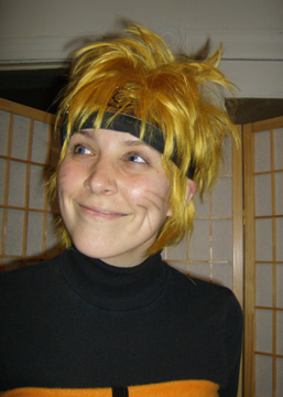 Uzumaki Naruto Golden Blonde Short Flip Out Costume Man Cosplay Wig Free Net 