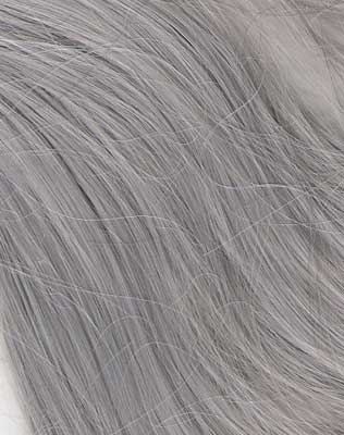 Silver wig swatch