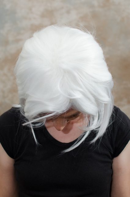 Bakura cosplay wig top view