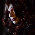 Black Cherry Cordial used as a drag wig