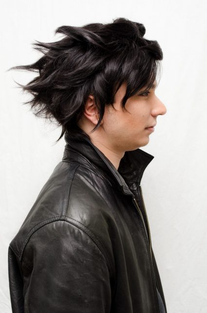 Karkat cosplay wig side view