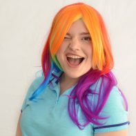 Rainbow Dash cosplay wig