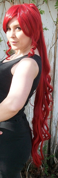 Yoko cosplay wig side view