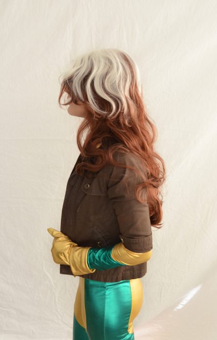 Rogue cosplay wig side view