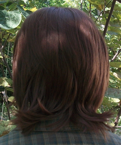 Sam Winchester cosplay wig back view