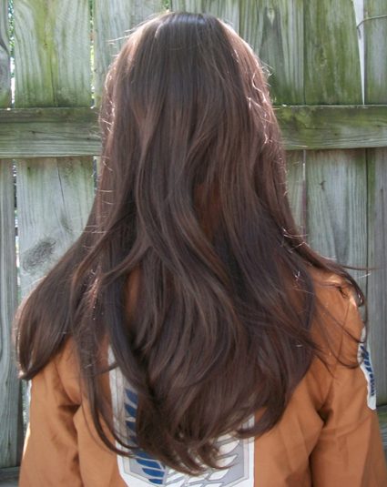Ymir cosplay wig back view