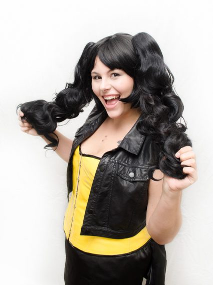 black loli cosplay wig