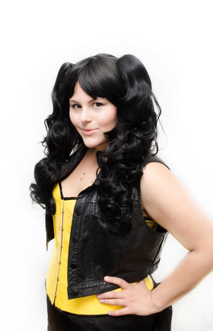 black loli cosplay wig