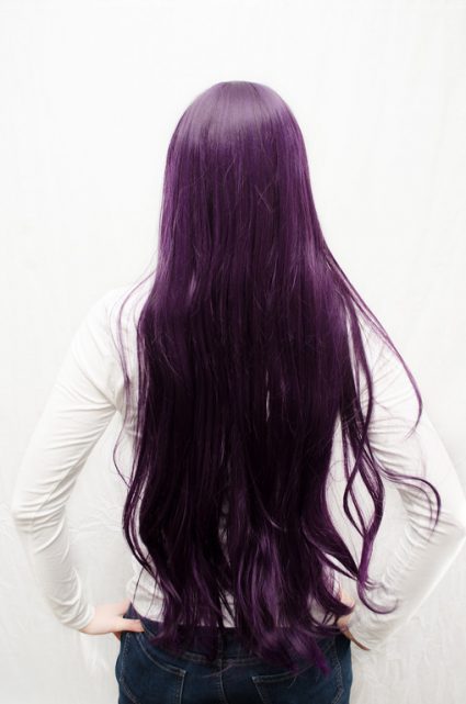 Rei Hino cosplay wig back view