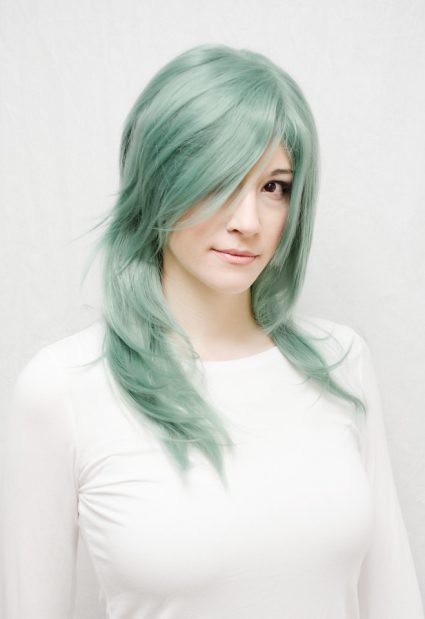 Rydia cosplay wig