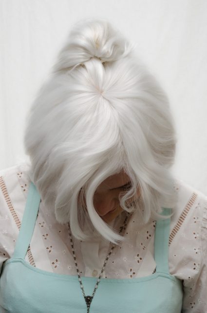 Weiss Schnee cosplay wig top view