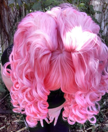 Rose Quartz wig top view