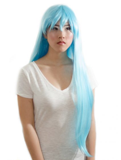 Light blue cosplay wig