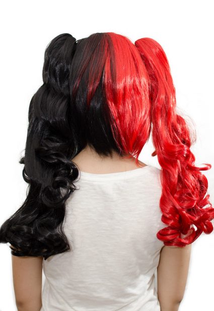 Harley Quinn cosplay wig back view