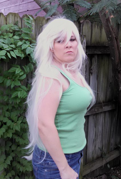 Jasper cosplay wig side view