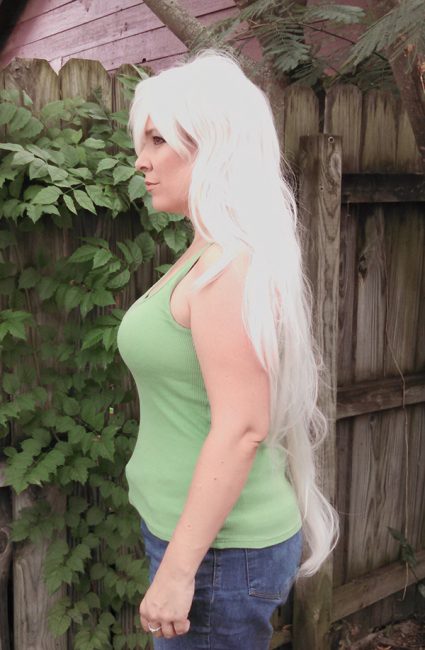 Jasper cosplay wig side view