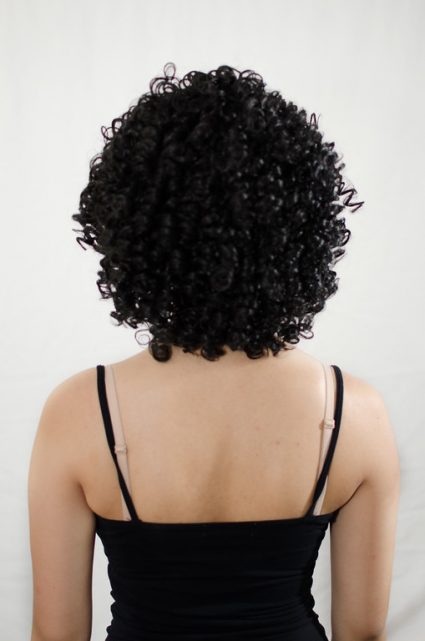 Garnet wig back view