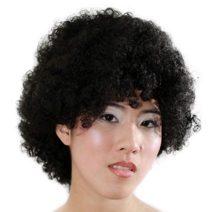 black afro cosplay wig