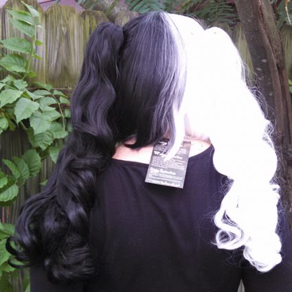 Monokuma wig back view