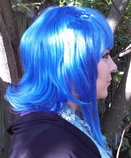 Lapis Lazuli wig side view