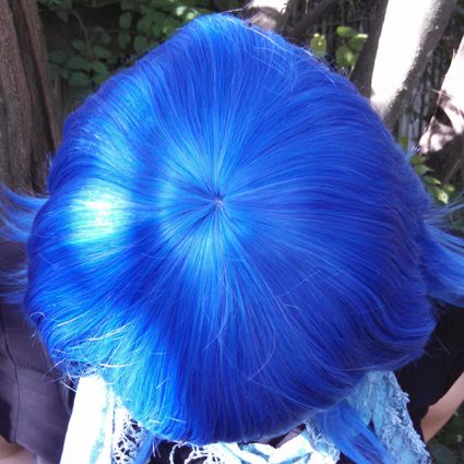 Lapis Lazuli wig top view