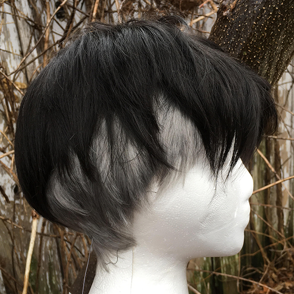 Black best sale undercut wig
