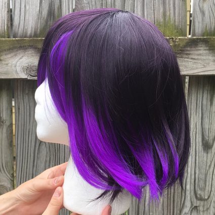 Kokichi cosplay wig side view