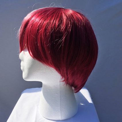 Todoroki cosplay wig red side view