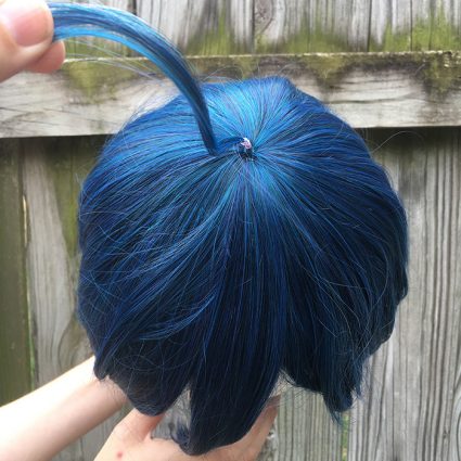 Saihara cosplay wig top view