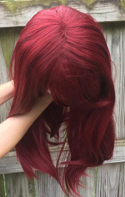 Sakurauchi cosplay wig top view