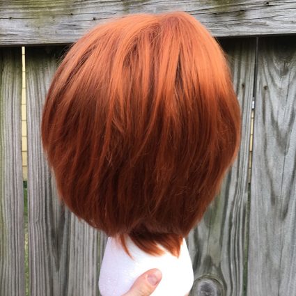 Weasley cosplay wig back view