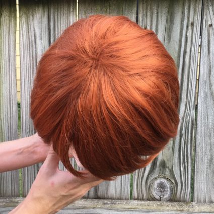 Weasley cosplay wig top view