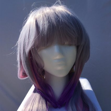 Kanna cosplay wig close-up view