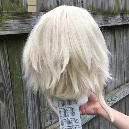 High Kick cosplay wig base only, back view
