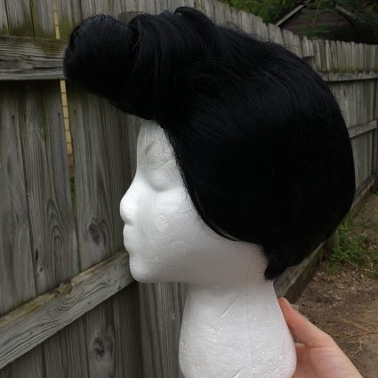 Dandy cosplay wig- pompadour step 6