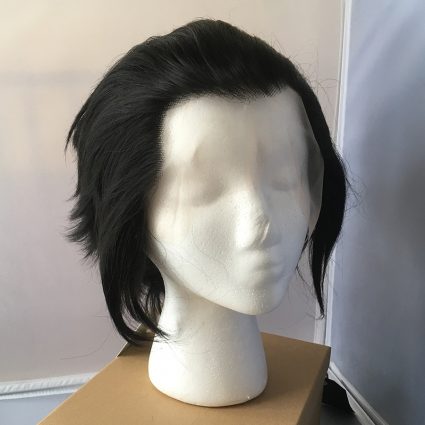 black steel lacefront wig