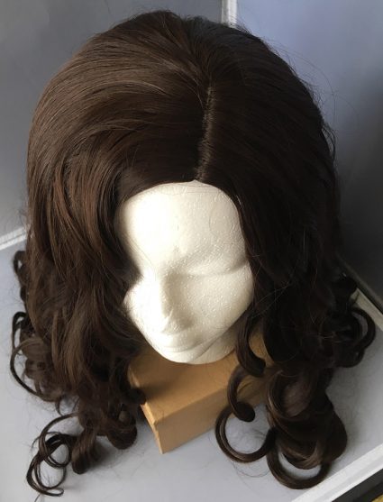 Diana Prince cosplay wig top view