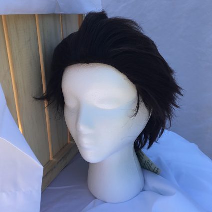 Terra cosplay wig 3/4th view