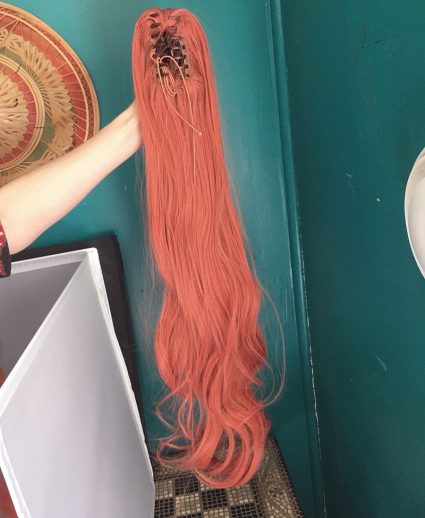 Monika wig ponytail