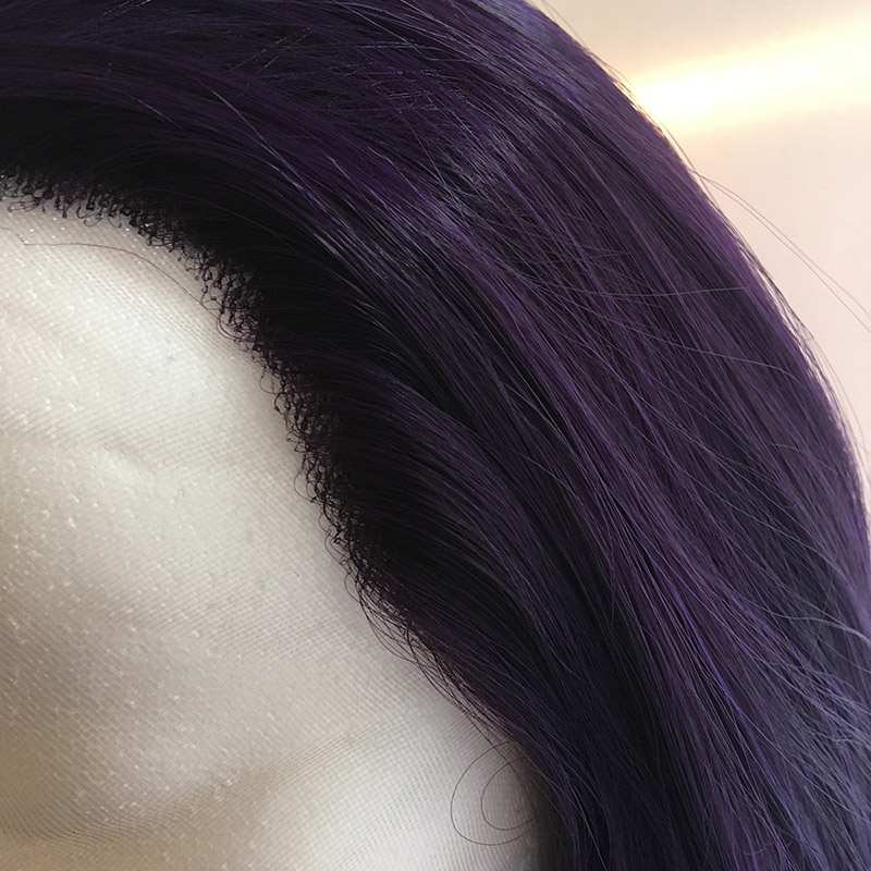Raven Wig Closeup