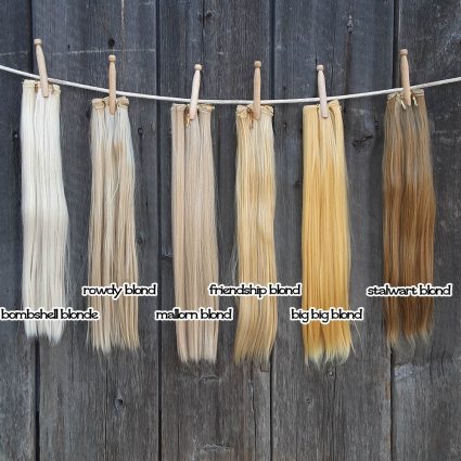 wefts in blonde