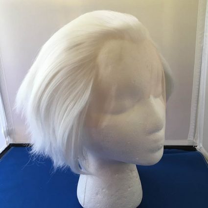 white lacefront cosplay wig