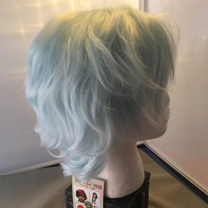 Shigaraki cosplay wig side view