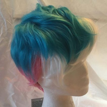 short trans wig side view