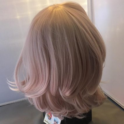 soft cosplay wig back view