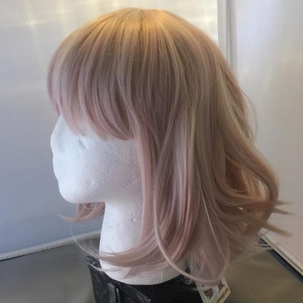 soft cosplay wig side view