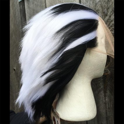 Bokuto cosplay wig side view 2